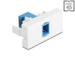 DELOCK Easy 45 Modul SC Simplex Buchse blau/weiß...