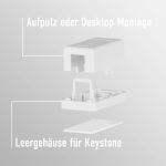 EFB Keystone Anschlussbox, 1Port, Aufputz,