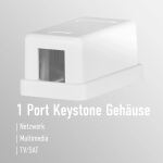 EFB Keystone Anschlussbox, 1Port, Aufputz,
