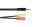 Alcasa AD-HS03 Audio-Kabel 0,2 m 3.5mm 2 x 3.5mm Schwarz