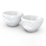 FIFTYEIGHT Schälchen-Set 100ml Grinsend Küssend weiß