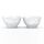 FIFTYEIGHT Schälchen-Set 100ml Grinsend Küssend weiß