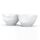 FIFTYEIGHT Schälchen-Set 100ml Grinsend Küssend weiß
