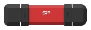 Silicon Power DS72 USB-Stick 500 GB USB Type-A / USB Type-C 3.2 Gen 2 (3.1 Gen 2) Rot