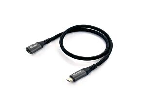 Equip USB 3.2 Gen 2 C-auf-C-Verlängerungskabel, M/F, 0,5 m, 4K/60 Hz, 10 Gbit/s
