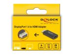DeLOCK Aktiver DisplayPort 1.4 zu HDMI Adapter 8K mit HDR Funktion
