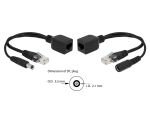 DELOCK Passives PoE Adapter Set RJ45 DC 5,5 x 2,1 mm