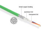 DELOCK NWk M12 4 Pin D-kodiert zu offenen Kabelenden TPU 2 m