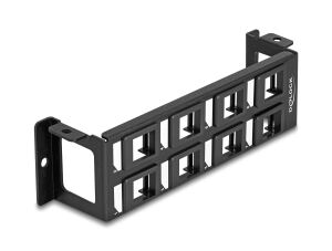 DELOCK Keystone Halterung 8 Port Panel Aufbau vertikal