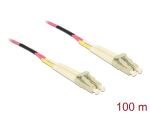 DELOCK LWL Kabel LC Duplex zu LC Duplex Multimode OM4 100 m