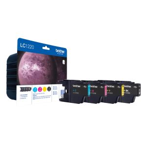 Brother LC1220VALBP Druckerpatrone 4 Stück(e) Original Schwarz, Cyan, Magenta, Gelb