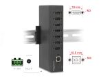 DELOCK Industrie Hub 7 x USB 2.0 Typ-A mit 15 kV ESD Schutz