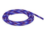 DELOCK Geflechtschlauch dehnbar 2 m x 6 mm blau-rot-weiß