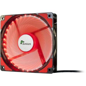 Inter-Tech L-12025 Computergehäuse Ventilator 12 cm Schwarz, Rot