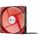 Inter-Tech L-12025 Computergehäuse Ventilator 12 cm Schwarz, Rot