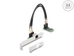 DeLOCK M.2 Key B+M 1 x RJ45 2,5 Gigabit LAN Netzwerkkarte