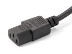Equip Hochwertiges Strom-Y-Kabel, Schuko auf 2 x C13, 1.8m