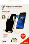 2GO 797161 Ladegerät für Mobilgeräte Smartphone Schwarz, Silber Kabelloses Aufladen Auto