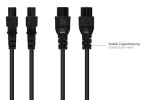 Alcasa P1405-S050 Stromkabel Schwarz 5 m C14-Koppler C5-Koppler