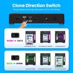 GRAUGEAR Klonstation für M.2 NVMe/SATA SSDds & 2,5"/3,5" HDD