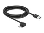 DELOCK USB Kabel A -> Micro-B St/St 3.00m 90°gew. Eas