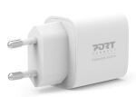 Port Designs 900031EU Ladegerät für Mobilgeräte Universal Weiß AC Schnellladung Drinnen