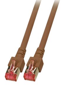 EFB Elektronik K5517.0,25 Netzwerkkabel Braun 0,25 m Cat6 S/FTP (S-STP)
