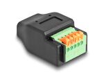 DeLOCK USB Type-C 2.0 Buchse zu Terminalblock Adapter mit Drucktaster