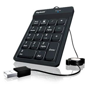 KeySonic ACK-118BK Nummernblock, Silikon, USB, schwarz