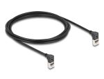 DeLOCK RJ45 Netzwerkkabel Cat.6A S/FTP Slim 90° oben...