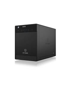 ICY BOX IB-3740-C31, Externes 4-fach Single Mode System für 3,5" SATA I/II/III Festplatten, USB 3.1 Gen2, Type-C Host