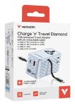 Verbatim Charge n Travel 70W Universal Blau AC Schnellladung Drinnen