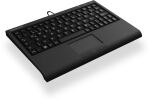 KeySonic ACK-3410 (DE) Super-Mini Tastatur, Smart-Touchpad, USB, schwarz