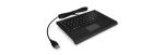 KeySonic ACK-3410 (DE) Super-Mini Tastatur, Smart-Touchpad, USB, schwarz