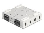 DeLOCK LWL Wandbox für 4 x SC Simplex oder LC Duplex Adapter Metallgehäuse