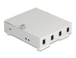 DeLOCK LWL Wandbox für 4 x SC Simplex oder LC Duplex Adapter Metallgehäuse
