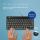 R-Go Tools Ergonomische Tastatur R-Go Compact Break, kompakte Tastatur mit Pausensoftware, QWERTY (UK), Kabelgebunden, Schwarz