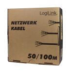 LogiLink CPV0035 Netzwerkkabel Grau 100 m Cat6 U/UTP...