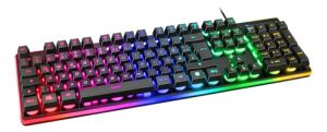 Deltaco GAM-021-RGB-DE Tastatur Gaming USB QWERTZ Deutsch Schwarz
