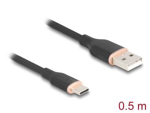 DeLOCK 81225 USB Kabel USB 2.0 0,5 m USB A USB C 0,48 Gbit/s Schwarz
