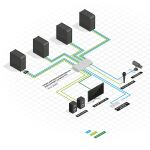 Lindy 39305 Tastatur/Video/Maus (KVM)-Switch Silber
