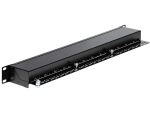 DELOCK 19" Patchpanel 24 Port Cat.6 schwarz