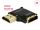 DELOCK HMDI Adapter A -> A St/Bu 90° links 4K Metallgehäu