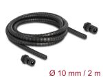 DeLOCK Kabelschutzschlauch 2 m x 10 mm mit 2 x PG7...