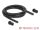 DeLOCK Kabelschutzschlauch 2 m x 10 mm mit 2 x PG7 Schlauchverschraubung Set schwarz