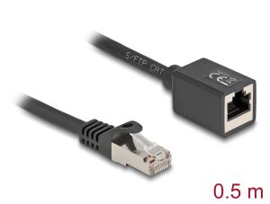 DELOCK Netzwerk Verlängerungsk.S/FTP RJ45 St/RJ45 Bu 0,5m
