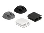 DELOCK Kabelhalter und Kabelclip Set 4 Stück