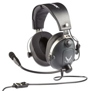 Thrustmaster T.Flight U.S. Air Force Kopfhörer Kabelgebunden Kopfband Luftfahrt-Luftverkehrskontrolle Schwarz, Grau