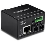Trendnet TI-F10S30 Netzwerk Medienkonverter 200 Mbit/s 1310 nm Einzelmodus Schwarz