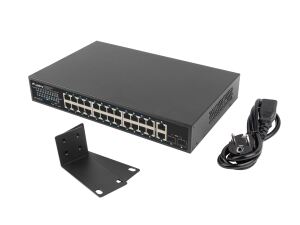 Lanberg RSGE-24P-2GE-2S-360 Netzwerk-Switch Unmanaged
